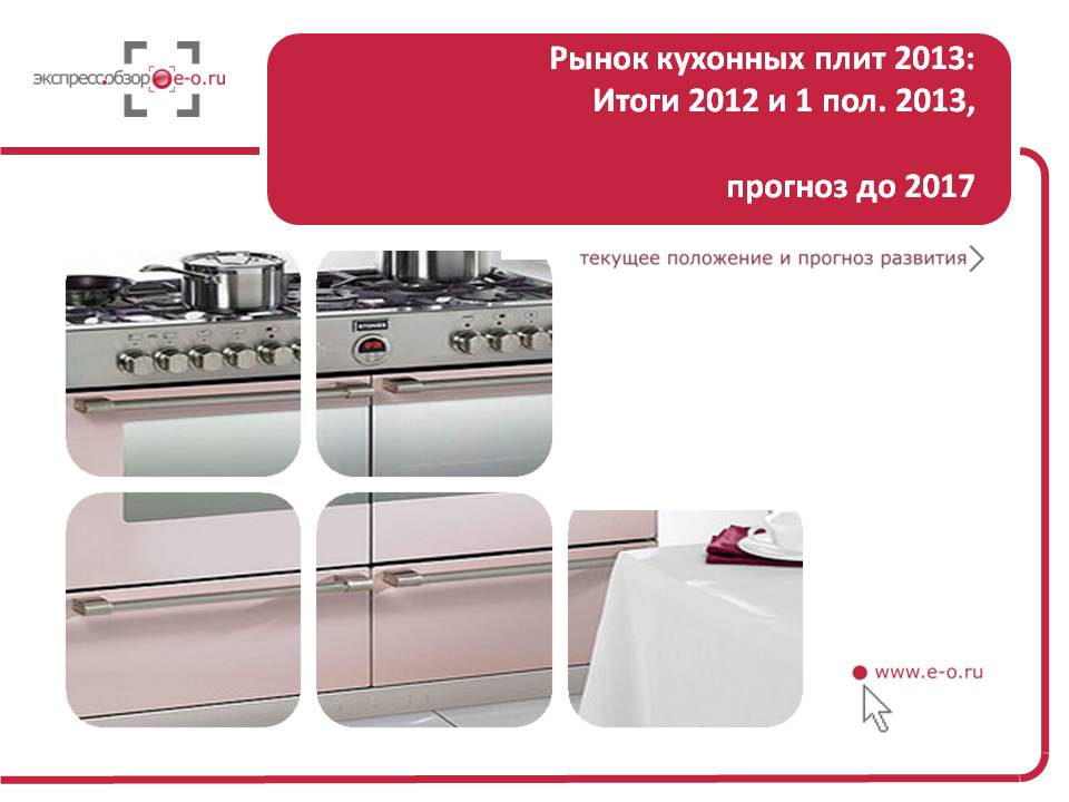 Рынок кухонных плит в России 2013: зависимость от импорта возрастает